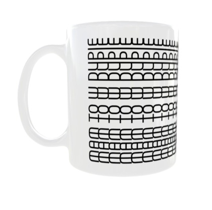 Kubek z ukrytym napisem Mam to w d*pie