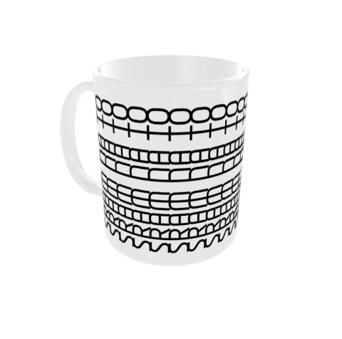 Kubek do pracy z napisem Sr*m na to