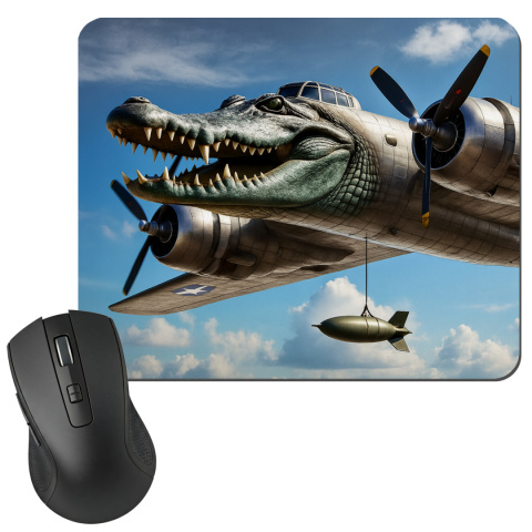 Podkładka pod myszkę Bombardiro Crocodilo Podkładka pod myszkę Bombardiro Crocodilo