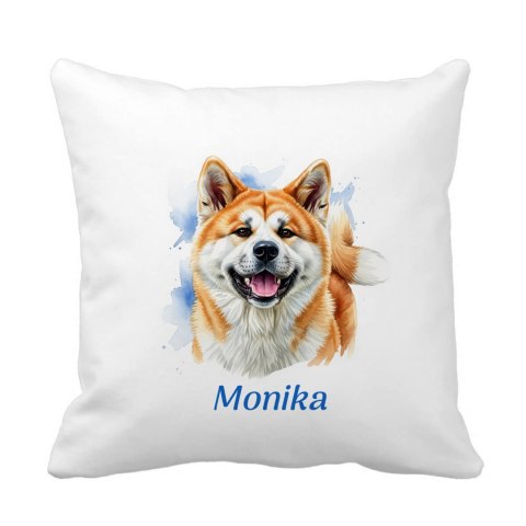 Poduszka Akita z dowolnym imieniem