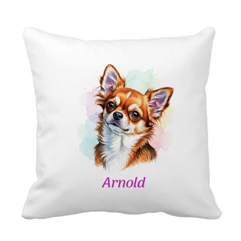 Poduszka Chihuahua z dowolnym imieniem