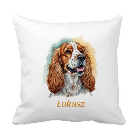 Poduszka Cocker Spaniel z dowolnym imieniem