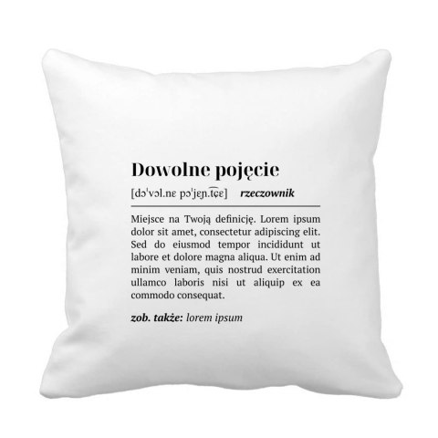 Poduszka Dowolna definicja - dowolne pojęcie