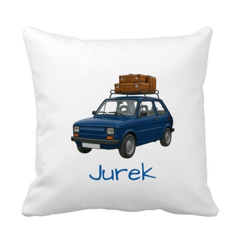 Poduszka Fiat 126p granatowy