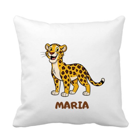 Poduszka Gepard z dowolnym imieniem