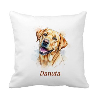 Poduszka Labrador z dowolnym imieniem
