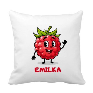 Poduszka Malina z dowolnym imieniem