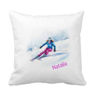 Poduszka Narciarka z dowolnym imieniem