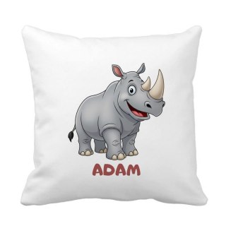 Poduszka Nosorożec z dowolnym imieniem