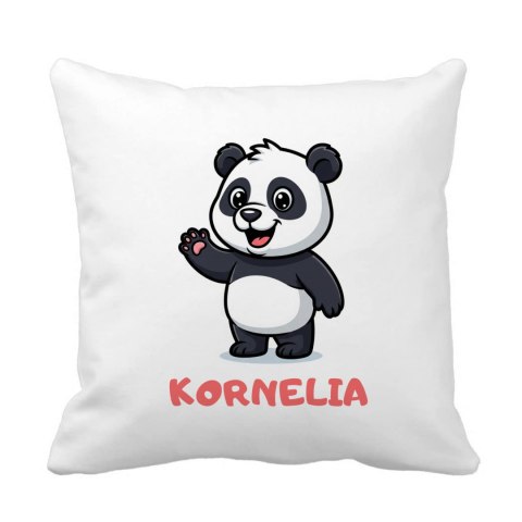 Poduszka Panda z dowolnym imieniem