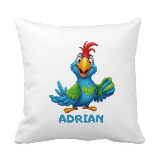 Poduszka Papuga z dowolnym imieniem