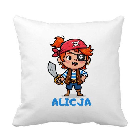 Poduszka Pirat-dziewczyna z dowolnym imieniem