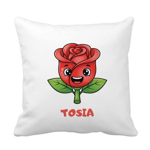 Poduszka Róża z dowolnym imieniem