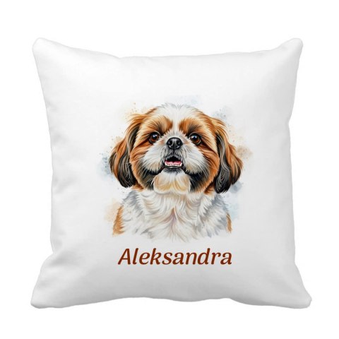 Poduszka Shih Tzu z dowolnym imieniem