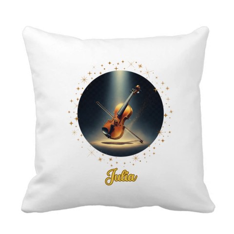 Poduszka Skrzypce z dowolnym imieniem