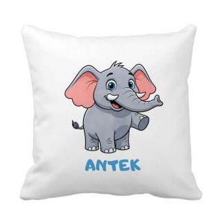 Poduszka Słoń z dowolnym imieniem