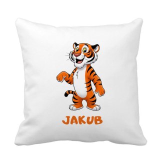 Poduszka Tygrys z dowolnym imieniem