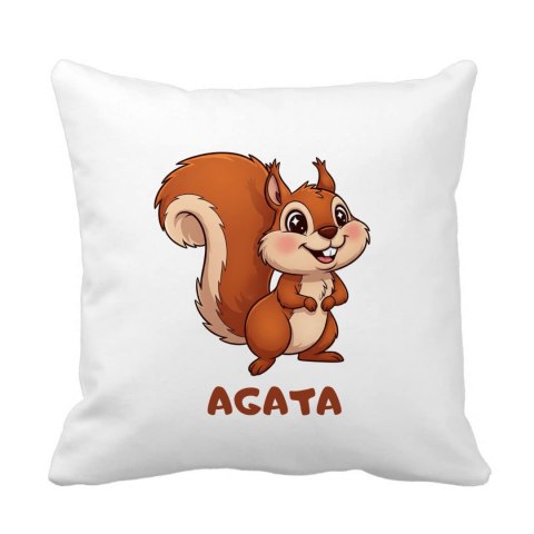 Poduszka Wiewiórka z dowolnym imieniem