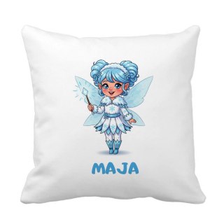 Poduszka Wróżka Śnieżynka z dowolnym imieniem