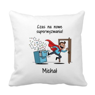 Poduszka dla kolegi odchodzącego z pracy z dowolnym imieniem