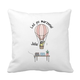 Poduszka dla koleżanki z okazji odejścia z pracy z dowolnym imieniem