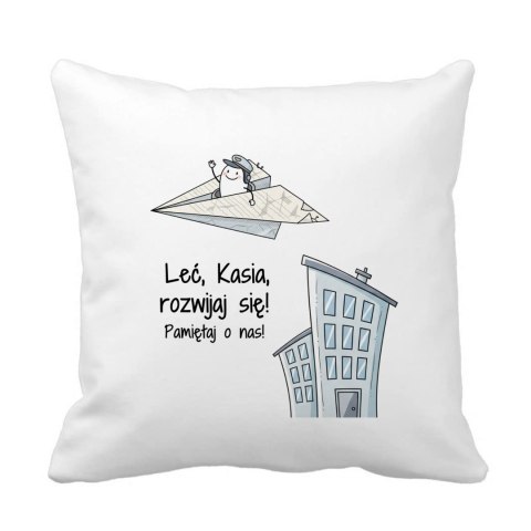 Poduszka na pożegnanie z pracy z dowolnym imieniem