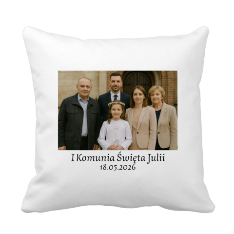Poduszka ze zdjęciem z I Komunii Świętej Poduszka ze zdjęciem z I Komunii Świętej