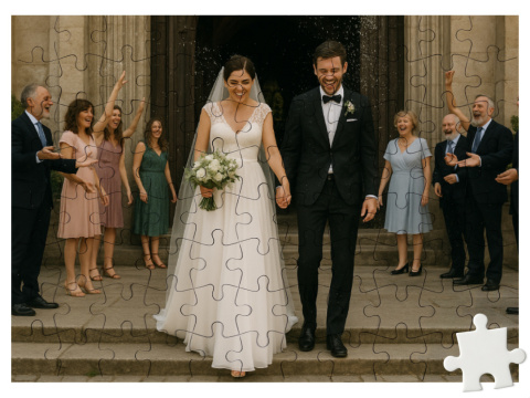 Puzzle ze zdjęciem ślubnym Puzzle ze zdjęciem ślubnym