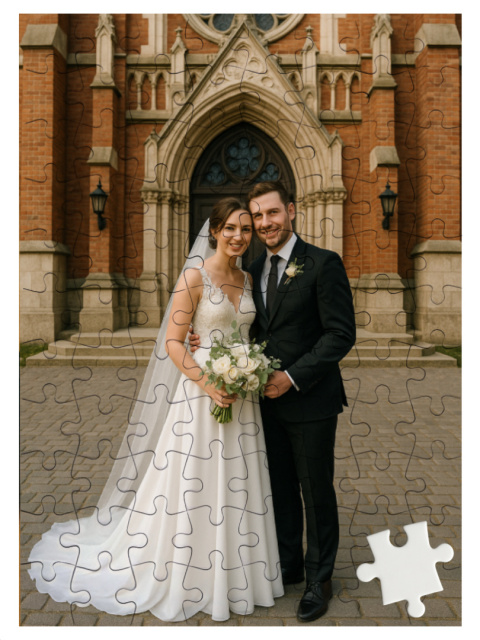 Puzzle ze zdjęciem ślubnym Puzzle ze zdjęciem ślubnym