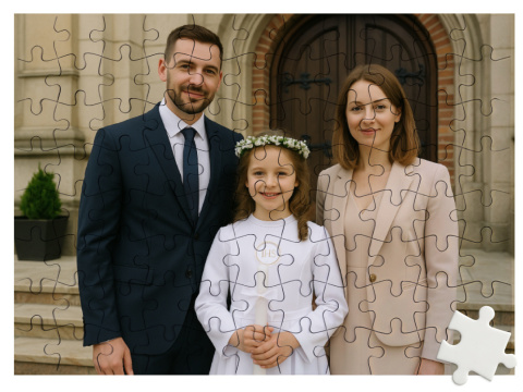 Puzzle ze zdjęciem z I komunii świętej Puzzle ze zdjęciem z I komunii świętej