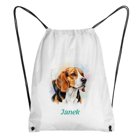 Worek Beagle z dowolnym imieniem