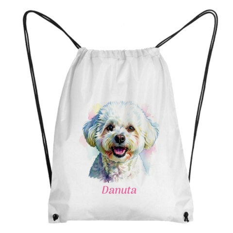 Worek Bichon Frise z dowolnym imieniem