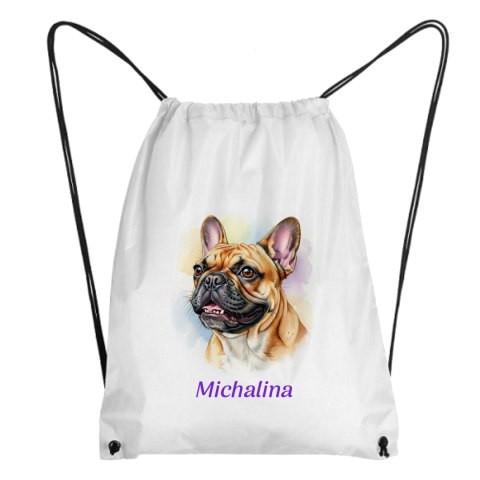 Worek Buldog francuski z dowolnym imieniem