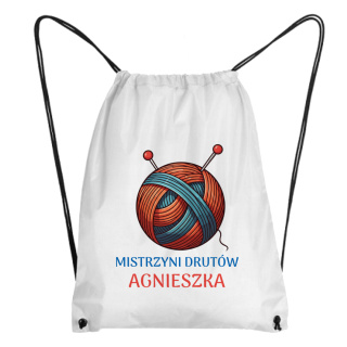 Worek Mistrzyni drutów z dowolnym imieniem