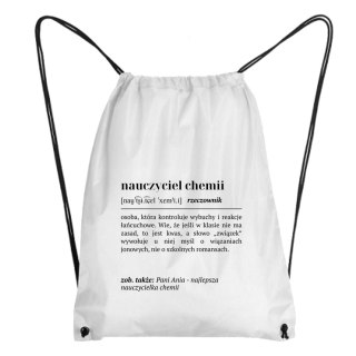 Worek Definicja nauczyciela chemii z dowolnym imieniem