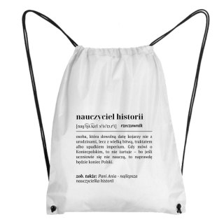 Worek Definicja nauczyciela historii z dowolnym imieniem
