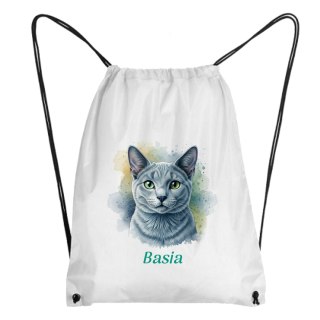 Worek Kot rosyjski niebieski (Russian Blue) z dowolnym imieniem