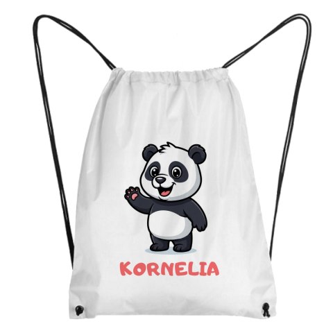 Worek Panda z dowolnym imieniem