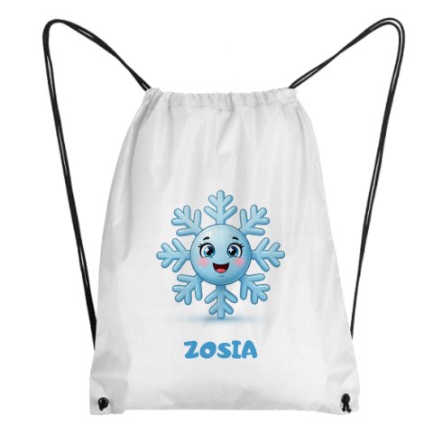 Worek Płatek śniegu z dowolnym imieniem