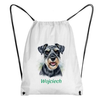 Worek Sznaucer z dowolnym imieniem