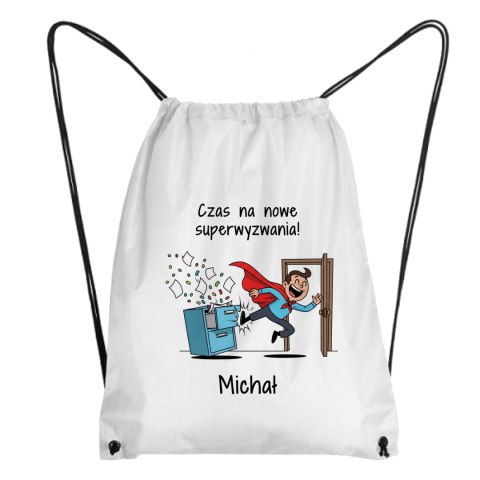 Worek dla kolegi odchodzącego z pracy z dowolnym imieniem