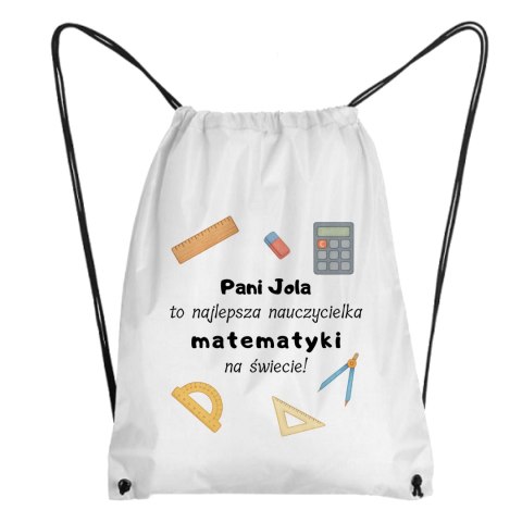 Worek dla nauczycielki matematyki z dowolnym imieniem