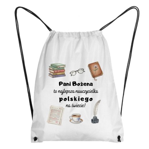Worek dla nauczycielki polskiego z dowolnym imieniem