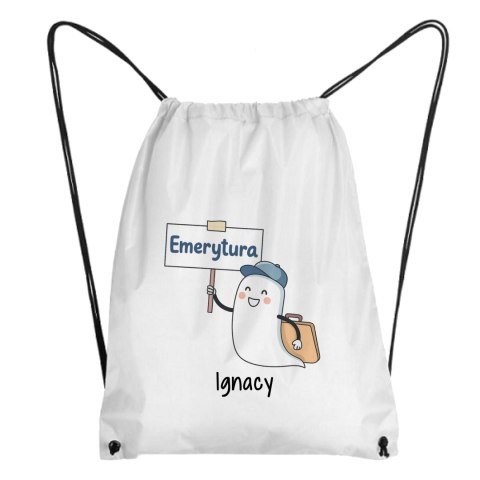 Worek z okazji przejścia na emeryturę z dowolnym imieniem