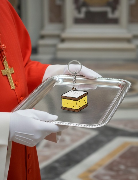 Brelok Kremówka Jan Paweł II 2137