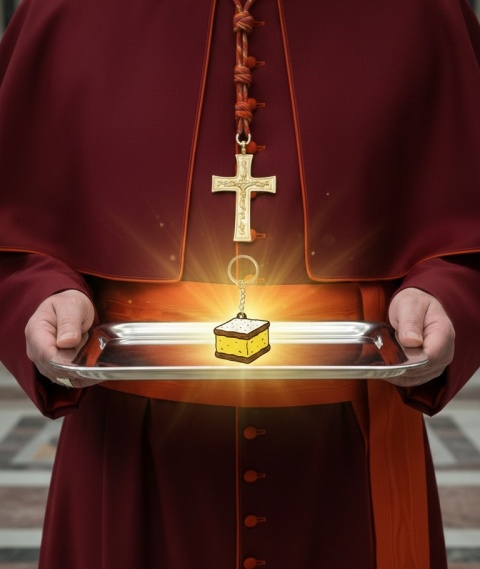 Brelok Kremówka Jan Paweł II 2137