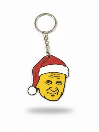 Brelok Świąteczny papież Jan Paweł II w czapce Mikołaja