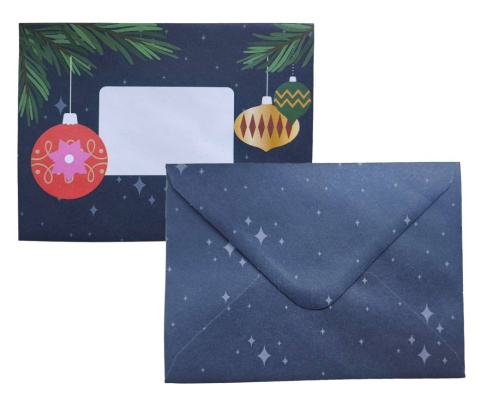 Kartka świąteczna granatowa z możliwością dodania własnych życzeń