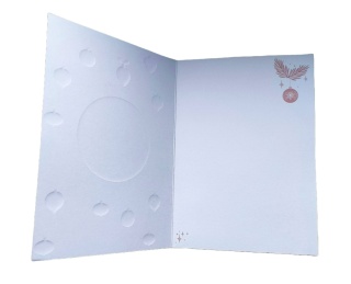 Kartka świąteczna bordowa z możliwością dodania własnych życzeń