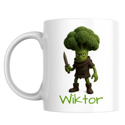 Kubek Broccoli Assassini brainrot z dowolnym imieniem